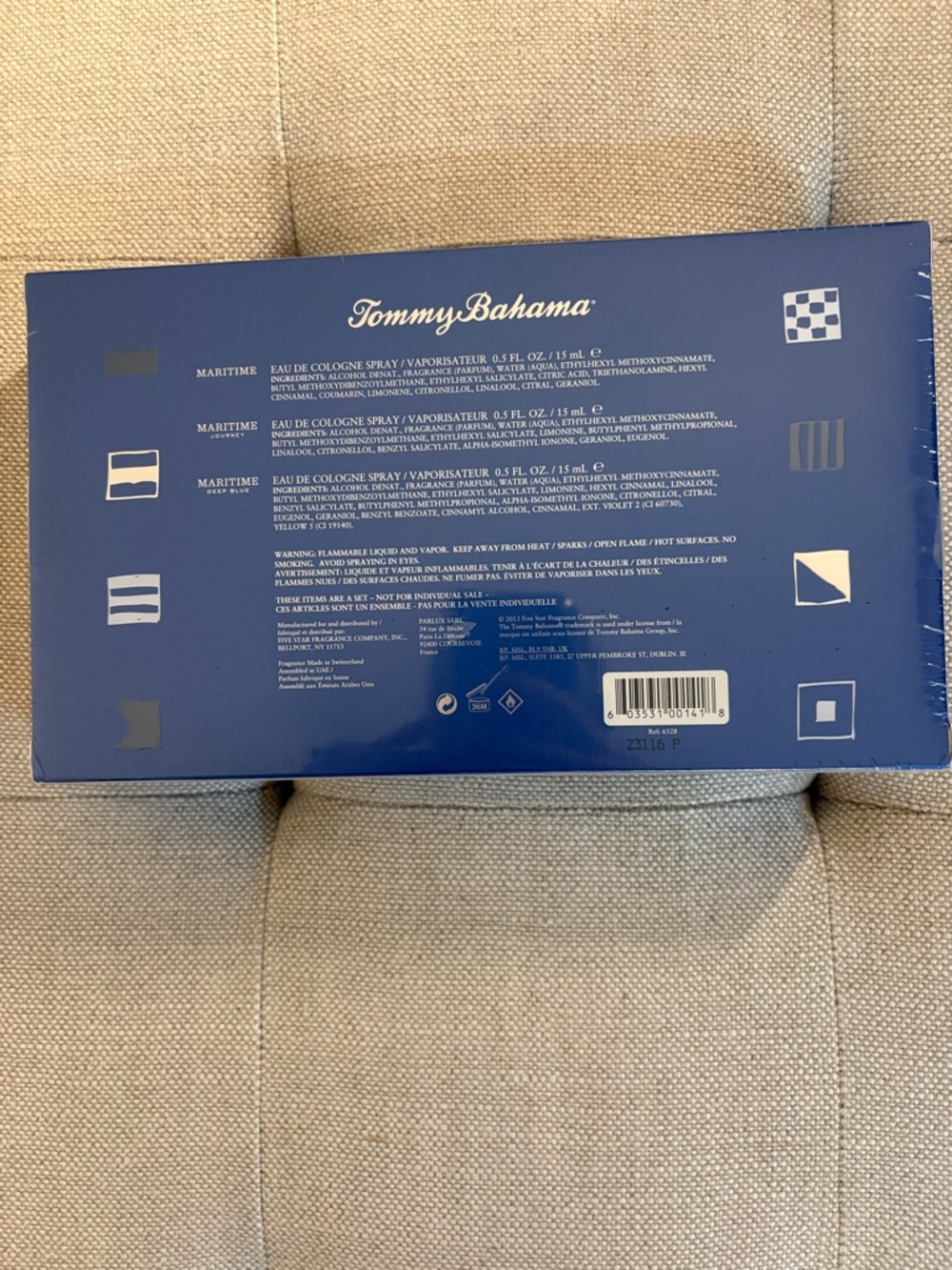 New Tommy Bahama Maritime 3 x 0.5 fl oz Men's Cologne Gift Set - Picture 2 of 6